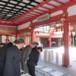 波上宮で正式参拝