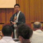 桂　春蝶　師匠の講演